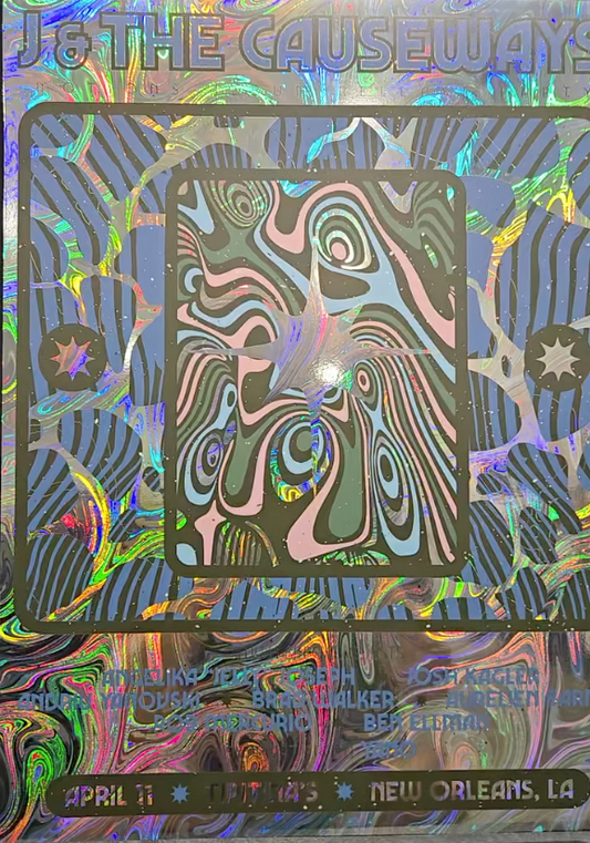 POSTER: Tipitina's "Motions" Album Release LE Foil Screenprint