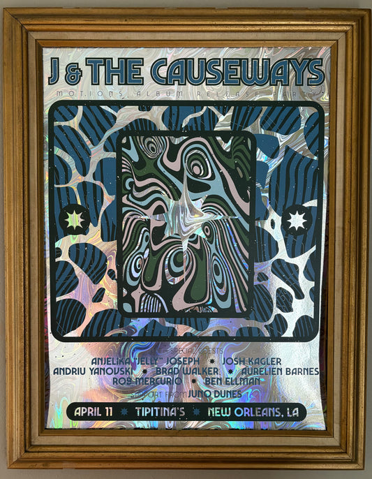 POSTER: Tipitina's "Motions" Album Release LE Foil Screenprint