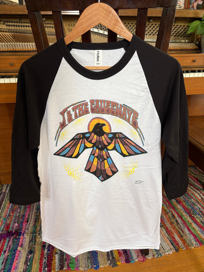 T-SHIRT: Kaleidoscope Crow (Raglan)