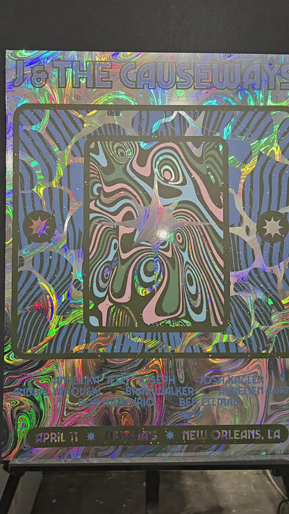 POSTER: Tipitina's "Motions" Album Release LE Foil Screenprint